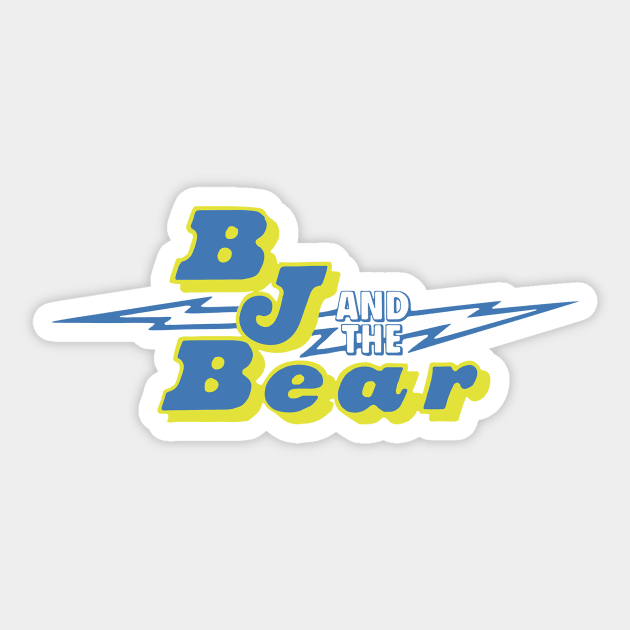 BJ & the Bear Sticker by Evan Derian